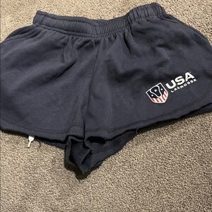 USA lacrosse women’s shorts with tye strings